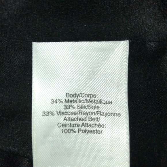 DKNY Designer Metallic Cocktail Dress - Picture 7 of 8